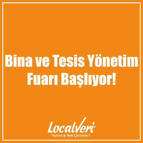 Bina ve Tesis Yönetim Fuarı Başlıyor!